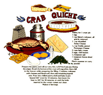 Recipes - Crab Quiche