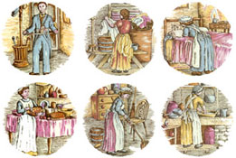 Colonial Housework - 6 PC SET