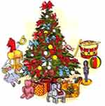 Christmas Tree with Toys
