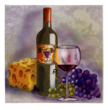 Wine and Cheese - Square