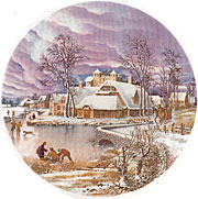 Snow Village Scene