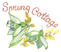 Spring Seasons Cottage with flowers Bits