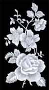 White Enamel Floral - Glass-Low Fire