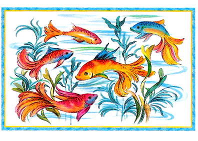 Tropical Fish Mural