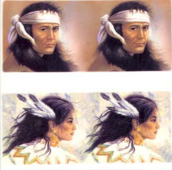 Native America Couple Wrap