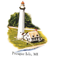 Lighthouse - Presque Isle; MI