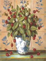 Raspberry Delft Mural