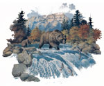 Bears mountain Scene, Water, Fish