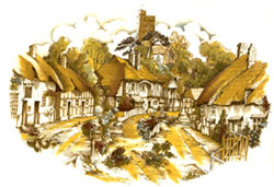 Cottages Mural