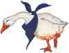 Geese with Blue Bandana