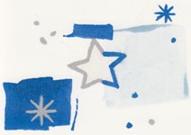 Stars - Blue and Silver Christmas