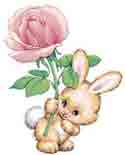 Bunny with Rose