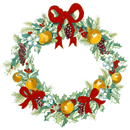Christmas Greetings Wreath