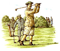 Golfers - Victorian Style