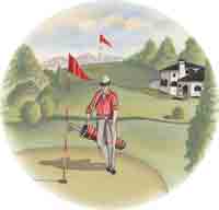 Golfer on Course
