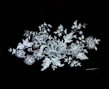 White Enamel Floral - Glass-Low Fire