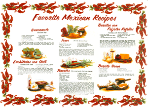 Mexican Chilies, Recipes Mural