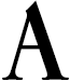 Black Caslon Alphabet Letters