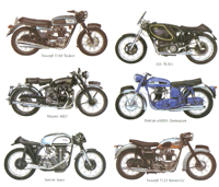 Vintage Motorcycle Bikes - Triumph, Vincent, Norton, AJS