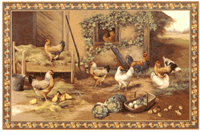Chicken and Rooster Mural