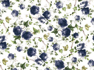 Overall Design - Blue Ivy Rose Chintz