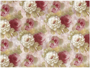 Overall Design - Pink and White Rose Chintz