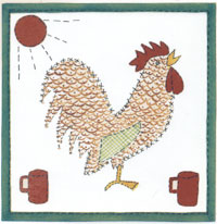 QUILTING SQUARES ROOSTER
