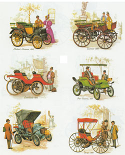 Carriages - Panhard-Levassor, Daimler, Lanchester, Pope-Waverley, Fiat, Duryea