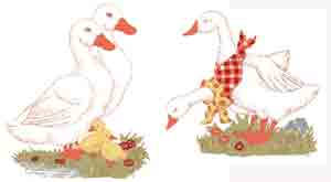 Ducks with Ducklings Set 2 piece