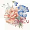 Carnations, Blue Flowers