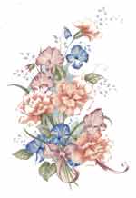 Carnations, Blue Flowers