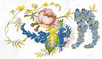 Meissen - Pink and Blue Flowers