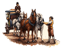 Stagecoach and Horses