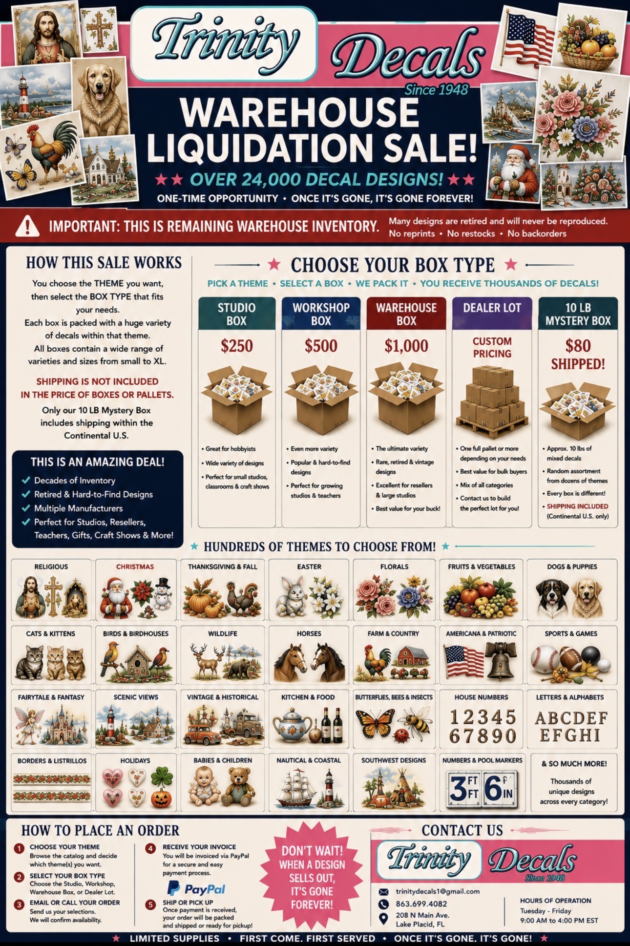 Warehouse Liquidation Sale