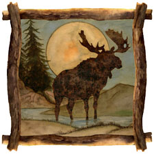 Rustic Lodge Moose Square