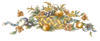 Victorian Basket - Fruit, Flowers