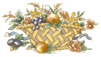 Victorian Basket - Fruit, Flowers