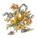 Victorian Basket - Fruit, Flowers