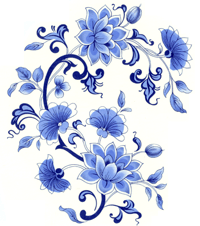 Liana Azure-Blue Flower Flowers