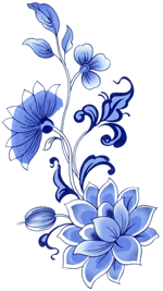 Liana Azure-Blue Flower Flowers