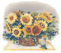 SUNFLOWER BASKET BOUQUET