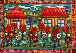 Summer Flowers  Mural