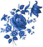 Blue Rose & Tulip Flowers