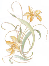 YELLOW  DAY LILIES BITS